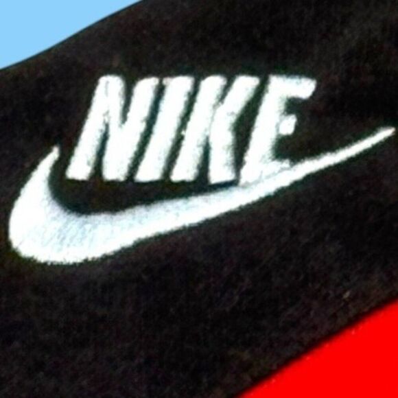 Nike Big Swoosh Mens 3XL Red White Streetwear T-Shirt Black Swoosh Logo Vintage - Picture 2 of 5